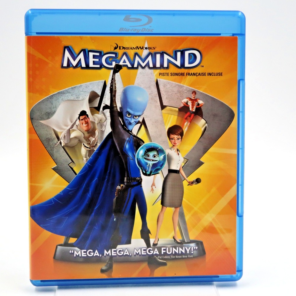 Megamind Blu-ray 2010 Will Ferrell Brad Pitt Tina Fey DreamWorks PG Movie